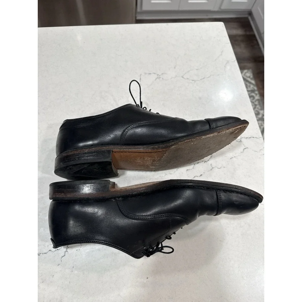 Allen Edmonds Men's Port Washington Bench Welt Black Lace Shoes Size 9